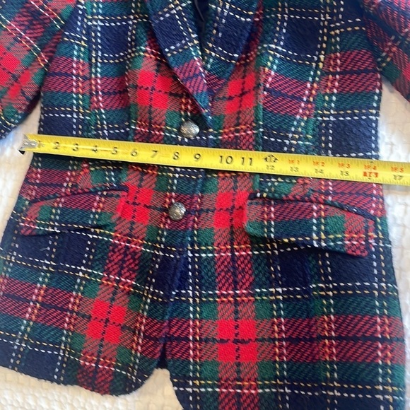 Talbots Classic Shetland Tartan Plaid Blazer - Picture 12 of 13